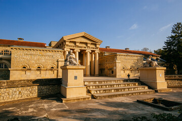 Naklejka premium Old mud bath named after Semashko in Essentuki