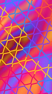 Vibrant Geometric Pattern - A Kaleidoscope of Colors and Shapes.