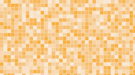 A close-up pattern of small golden square tiles arranged in a mosaic design. Vector illustration