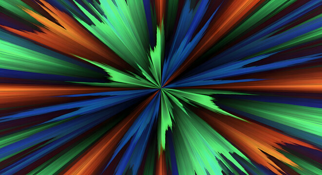Explosion of Color Abstract Burst image (208