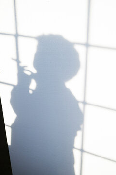 Shadow Silhouette of Person 