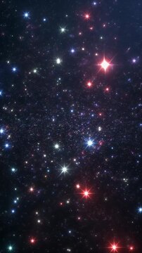 Dazzling Star Field with Cosmic Diamonds, Peaceful Space Scene