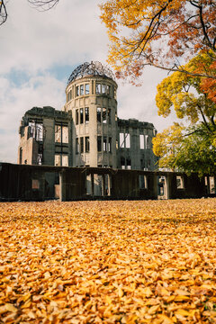 Atomic Bomb Dome, Hiroshima, Fall, travel Japan