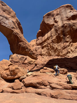 Family Hike at The Windows, Arches National Park