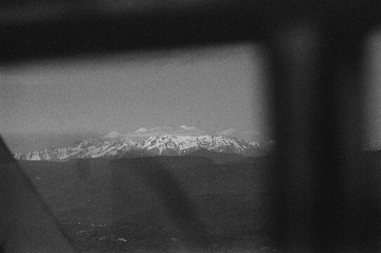 Mountains Seen from Car