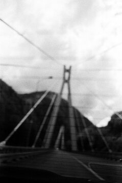 Bridge Seen from Car
