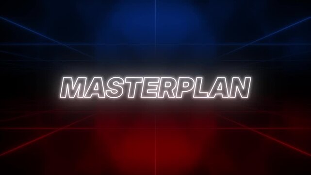 Masterplan Text Retro Style