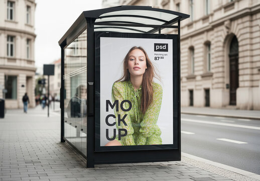 Outdoor poster design mockup