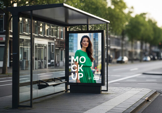 Outdoor poster design mockup