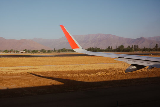 Taxiway at Santiago International Airport, Chile