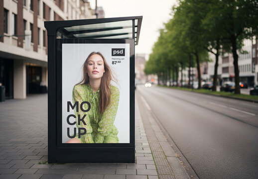 Outdoor poster design mockup