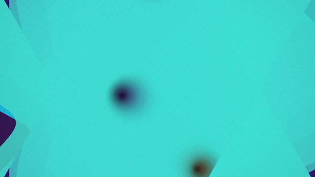 Blurry Dark Spots on Turquoise Background.