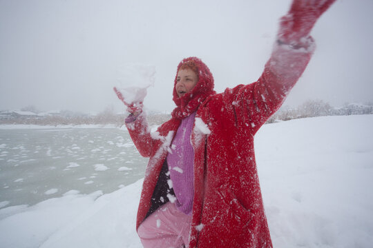 Enjoying the snow 