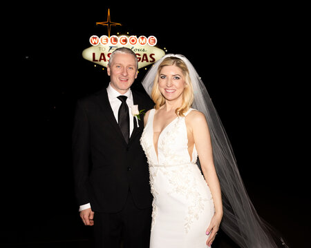 Las Vegas Wedding Couple