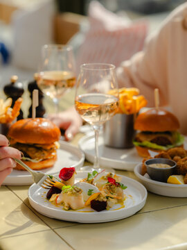 Burger lunch 