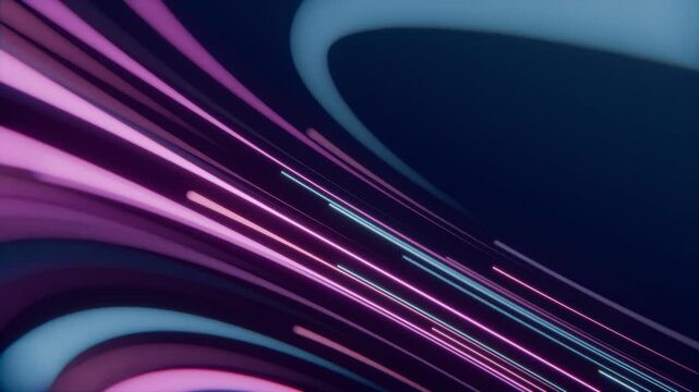 Abstract Cyberpunk Broad Data Cascade Rising and Zooming