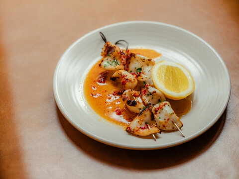 Barbecued Squid
