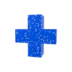 Obraz premium blue medical cross
