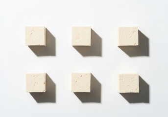 Fototapeta premium Abstract 3D white paper corner mockups minimal design template set isolated