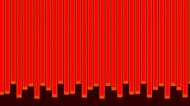 Minimalist Bunting Line with Red, Blue, Yellow Flags
