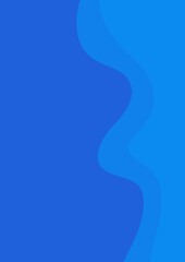 Fototapeta premium Abstract Blue Flowing Wave Background with Modern Curves