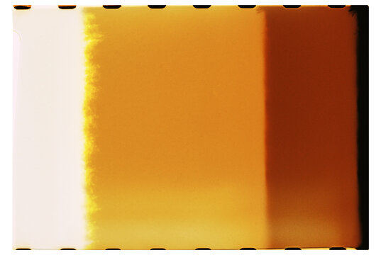 the first frame on film. Warm colors blend in a simple pattern