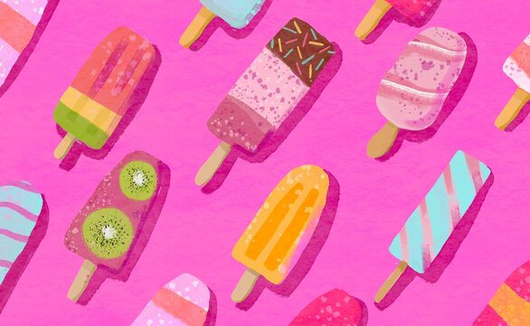 Colorful Ice Cream Pattern