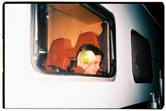 Inside camper van window