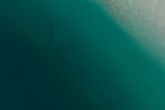 shades of blue and green