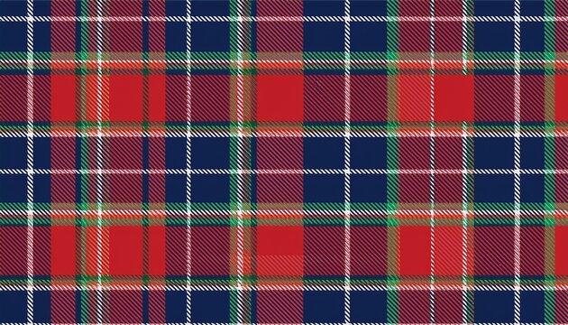 seamless red green blue tartan plaid fabric texture