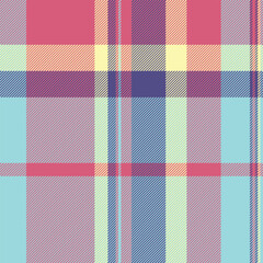 Mexican tartan textile pattern, post vector seamless fabric. Christmas card plaid check texture background in teal and red colors.