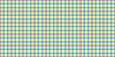Classical textile pattern background, age plaid texture vector. Scrapbooking tartan fabric seamless check in light and cyan colors.