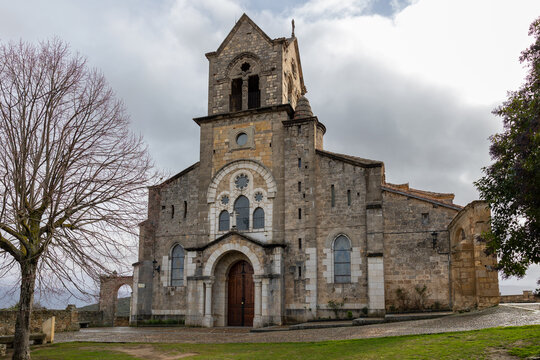 Frias burgos church of san vicente martir facade