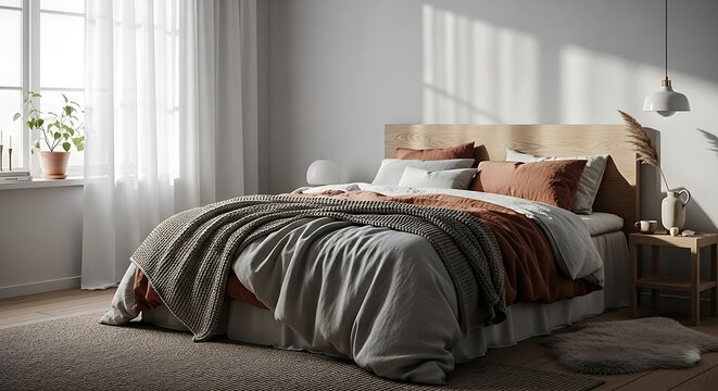 Cozy bedroom scene with bed, pillows, and soft lighting in a serene morning atmosphere, captured from a gentle viewpoint qq (94).jpg