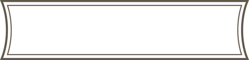 Obraz premium Banner Curved Frame Border