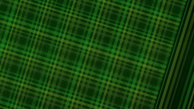 Green Plaid Pattern Fabric Texture Background.