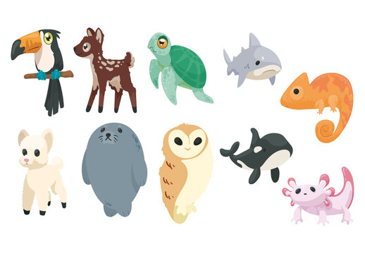 Cute Animals Design Set