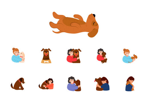 Dog Illustration Design Set