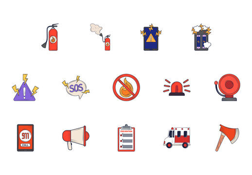 Emergency Illustration Design Set