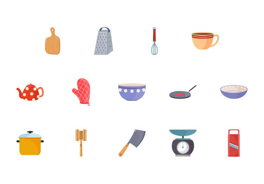 Kitchen Illustration Design Set