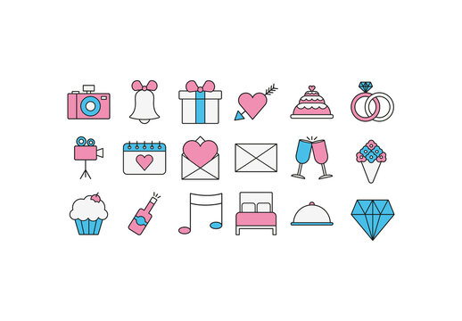 Cute Wedding Love Set