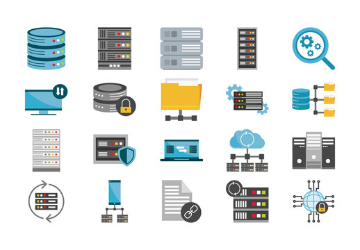 Data Base Illustration Set