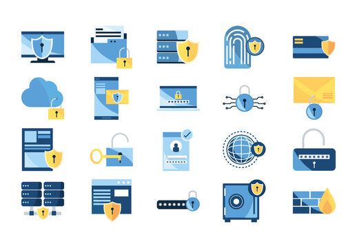 Data Security Illustration Set