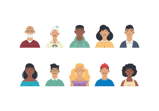 Diverse Avatar Illustration Set