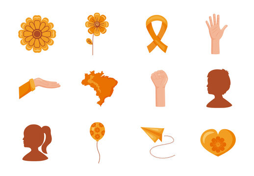 Maio laranja Design Set