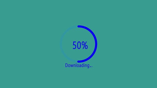 Animated circular loading mark blak background and no background.