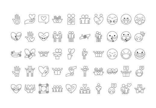 Minimal Line Care Icons Set