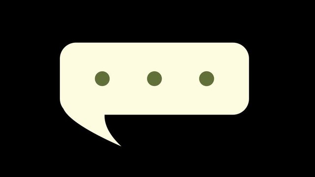 Clean Animated Chat Bubble - Simple Pop Up and Down