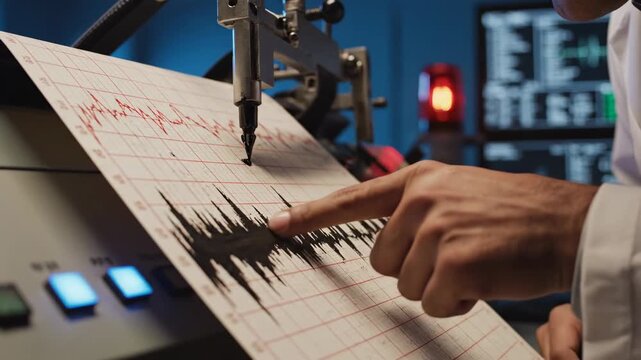 Seismograph Recording Earthquake Activity - Detailed Analysis and Data.