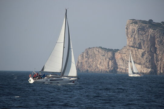 Sailing race in Croatia close to the Kornati national park